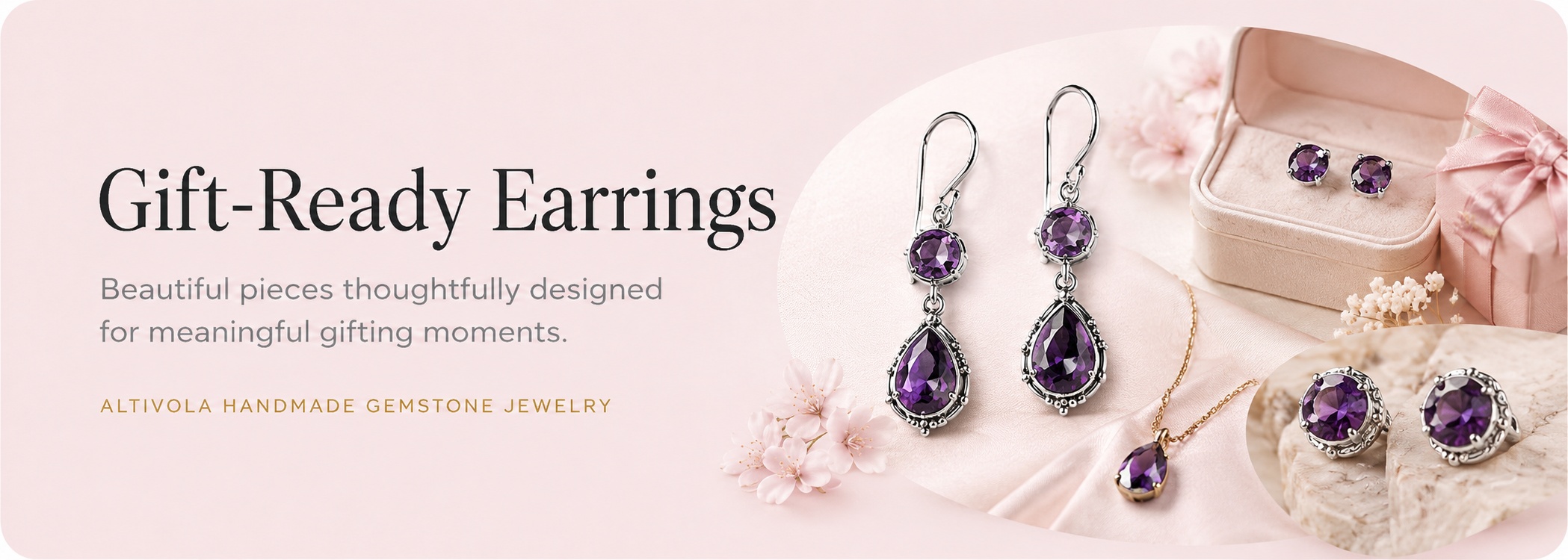Gift-ready earrings banner