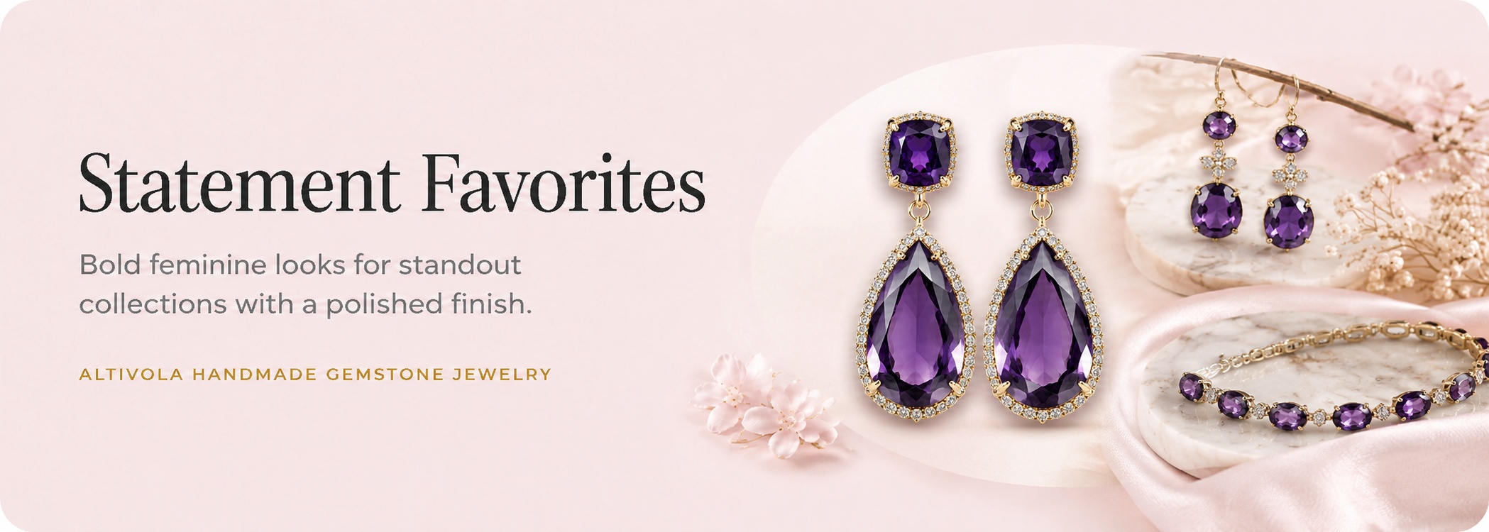 Statement earrings banner